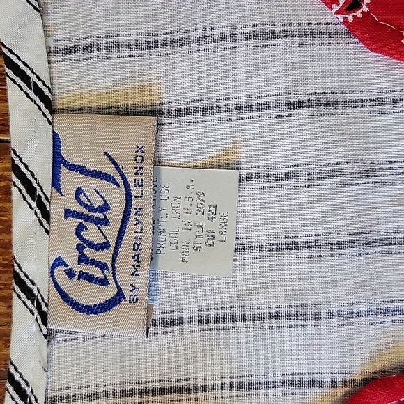 EUC Vintage Circle T By Marilyn Lenox Fringe Western Cowgirl ๐ Crop Button Up - Picture 2 of 4